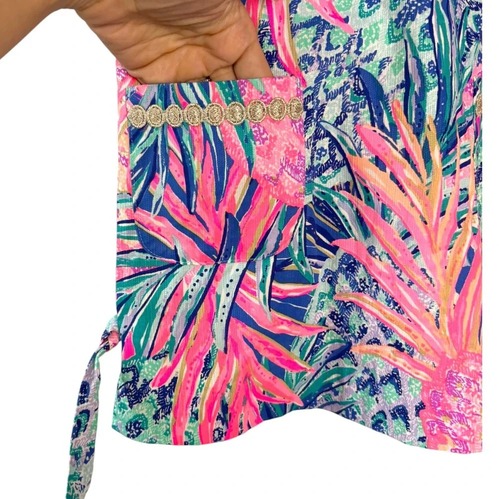 Lilly Pulitzer Girls‎ Mini Lilly Gypset Paradise Pineapple Print Dress Size 7